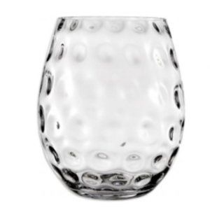 Home Essentials 8'' Hammered Glass Vase-GLASS